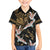 Hawaii and Japanese Together Family Matching Off The Shoulder Long Sleeve Dress and Hawaiian Shirt Cranes Birds with Kakau Pattern