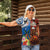 Fiji and Australia Together Women Polo Shirt Fijian Tapa Plants with Kangaroo and Aboriginal - Polynesian Pride