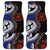 Fiji and Australia Together Car Mats Kangaroo Aboriginal with Tribal Tapa Hibiscus Half Style - Polynesian Pride
