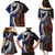 Fiji and Australia Together Family Matching Puletasi and Hawaiian Shirt Kangaroo Aboriginal with Tribal Tapa Hibiscus Half Style - Polynesian Pride