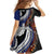 Fiji and Australia Together Family Matching Summer Maxi Dress and Hawaiian Shirt Kangaroo Aboriginal with Tribal Tapa Hibiscus Half Style - Polynesian Pride