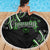 Traditional Art Hawaiian Kakau Tattoos Beach Blanket Green Color - Polynesian Pride