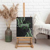 Traditional Art Hawaiian Kakau Tattoos Canvas Wall Art Green Color - Polynesian Pride