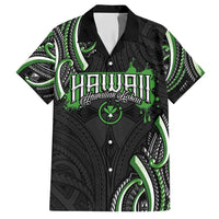 Traditional Art Hawaiian Kakau Tattoos Hawaiian Shirt Green Color - Polynesian Pride