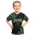 Traditional Art Hawaiian Kakau Tattoos Kid T Shirt Green Color - Polynesian Pride