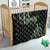 Traditional Art Hawaiian Kakau Tattoos Quilt Green Color - Polynesian Pride