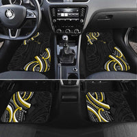 Traditional Art Hawaiian Kakau Tattoos Car Mats Yellow Color - Polynesian Pride