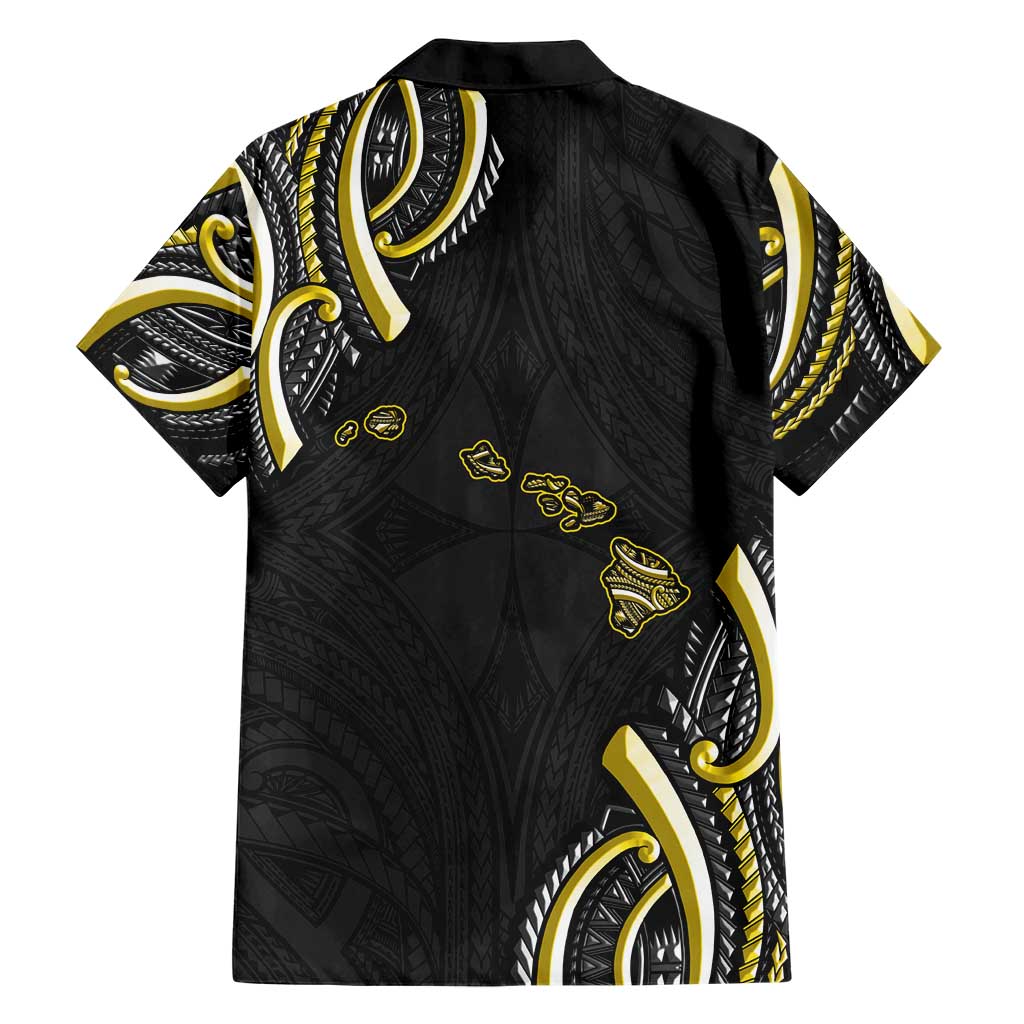 Traditional Art Hawaiian Kakau Tattoos Hawaiian Shirt Yellow Color - Polynesian Pride