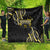 Traditional Art Hawaiian Kakau Tattoos Quilt Yellow Color - Polynesian Pride