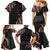 Traditional Art Hawaiian Kakau Tattoos Family Matching Mermaid Dress and Hawaiian Shirt Red Color - Polynesian Pride