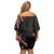 Traditional Art Hawaiian Kakau Tattoos Family Matching Off Shoulder Short Dress and Hawaiian Shirt Red Color - Polynesian Pride