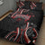 Traditional Art Hawaiian Kakau Tattoos Quilt Bed Set Red Color - Polynesian Pride