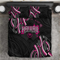 Traditional Art Hawaiian Kakau Tattoos Bedding Set Pink Color - Polynesian Pride
