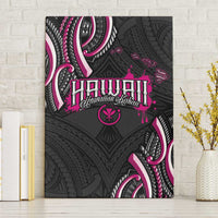 Traditional Art Hawaiian Kakau Tattoos Canvas Wall Art Pink Color - Polynesian Pride