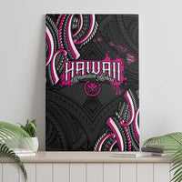 Traditional Art Hawaiian Kakau Tattoos Canvas Wall Art Pink Color - Polynesian Pride