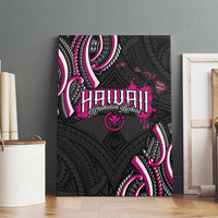 Traditional Art Hawaiian Kakau Tattoos Canvas Wall Art Pink Color - Polynesian Pride