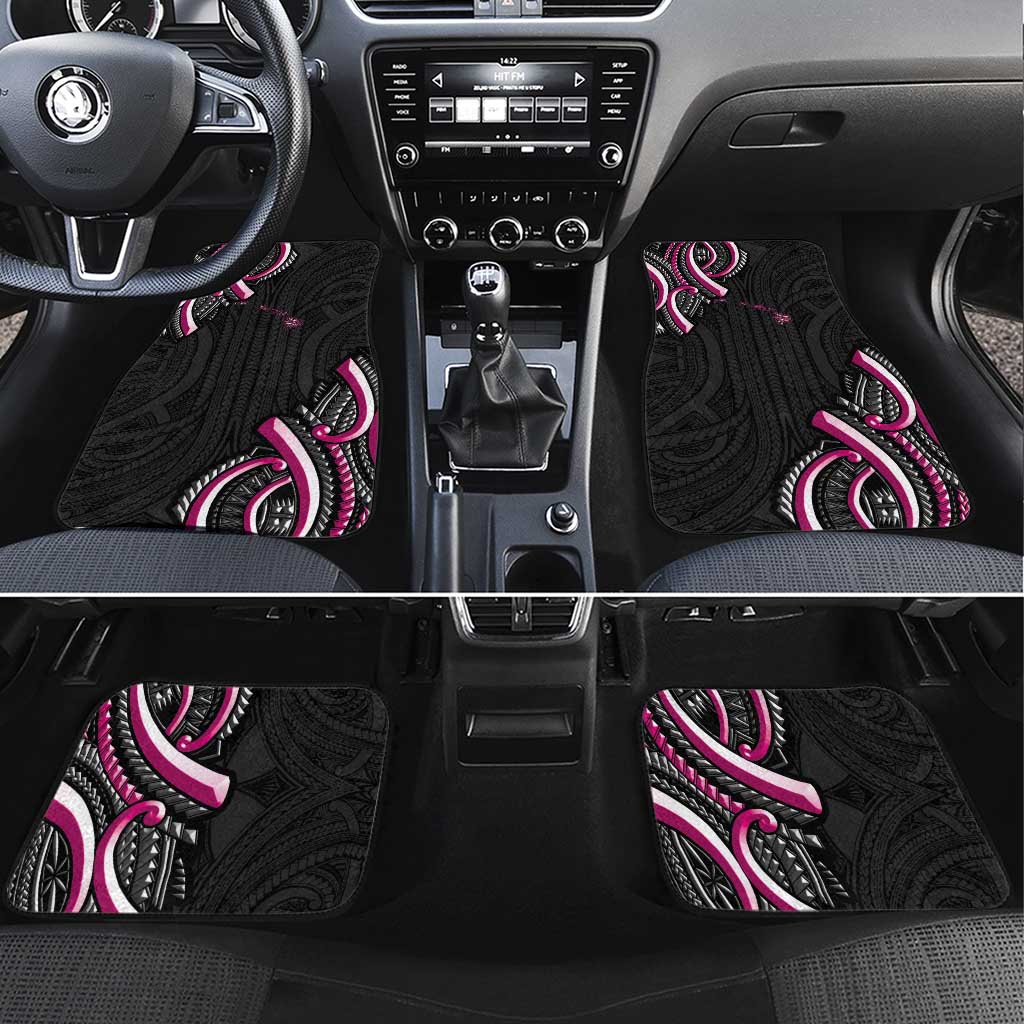 Traditional Art Hawaiian Kakau Tattoos Car Mats Pink Color - Polynesian Pride