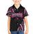 Traditional Art Hawaiian Kakau Tattoos Family Matching Summer Maxi Dress and Hawaiian Shirt Pink Color - Polynesian Pride