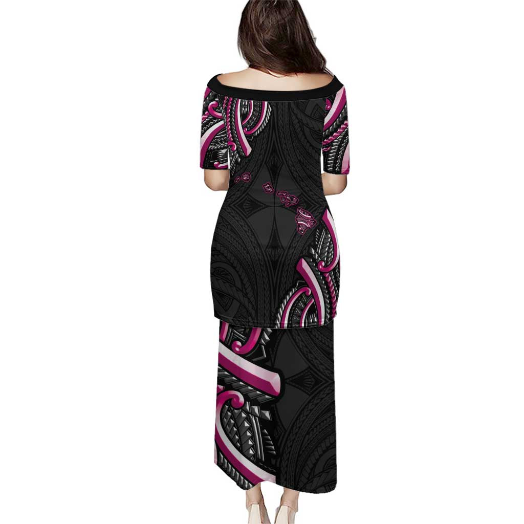 Traditional Art Hawaiian Kakau Tattoos Puletasi Pink Color - Polynesian Pride