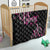 Traditional Art Hawaiian Kakau Tattoos Quilt Pink Color - Polynesian Pride