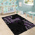 Traditional Art Hawaiian Kakau Tattoos Area Rug Purple Color - Polynesian Pride