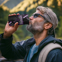 Traditional Art Hawaiian Kakau Tattoos 4 in 1 Can Cooler Tumbler Purple Color - Polynesian Pride