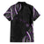 Traditional Art Hawaiian Kakau Tattoos Family Matching Off The Shoulder Long Sleeve Dress and Hawaiian Shirt Purple Color - Polynesian Pride