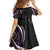 Traditional Art Hawaiian Kakau Tattoos Family Matching Summer Maxi Dress and Hawaiian Shirt Purple Color - Polynesian Pride