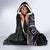 Traditional Art Hawaiian Kakau Tattoos Hooded Blanket Purple Color - Polynesian Pride