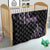 Traditional Art Hawaiian Kakau Tattoos Quilt Purple Color - Polynesian Pride