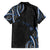 Traditional Art Hawaiian Kakau Tattoos Family Matching Short Sleeve Bodycon Dress and Hawaiian Shirt Blue Color - Polynesian Pride