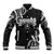 Traditional Art Hawaiian Kakau Tattoos Baseball Jacket White - Polynesian Pride