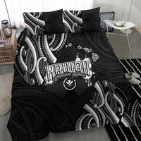 Traditional Art Hawaiian Kakau Tattoos Bedding Set White - Polynesian Pride