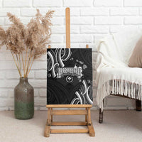 Traditional Art Hawaiian Kakau Tattoos Canvas Wall Art White - Polynesian Pride