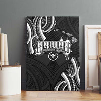 Traditional Art Hawaiian Kakau Tattoos Canvas Wall Art White - Polynesian Pride