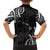 Traditional Art Hawaiian Kakau Tattoos Family Matching Off The Shoulder Long Sleeve Dress and Hawaiian Shirt White - Polynesian Pride