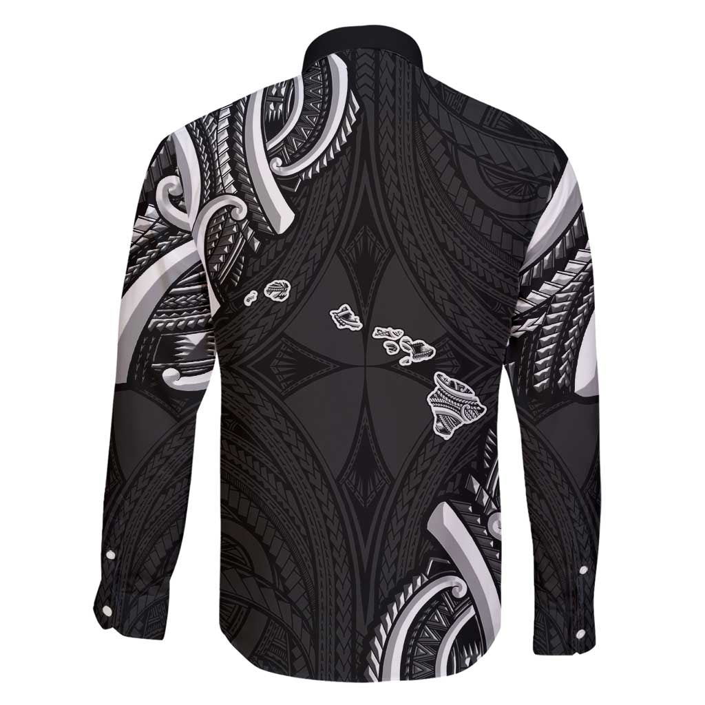 Traditional Art Hawaiian Kakau Tattoos Family Matching Puletasi and Hawaiian Shirt White - Polynesian Pride