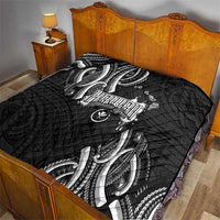 Traditional Art Hawaiian Kakau Tattoos Quilt White - Polynesian Pride