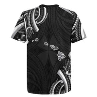 Traditional Art Hawaiian Kakau Tattoos Rugby Jersey White - Polynesian Pride