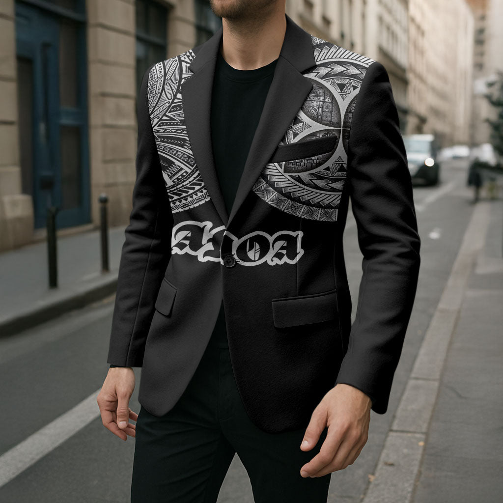 Samoa Traditional Tattoo Blazer Tribal Tatau Pattern