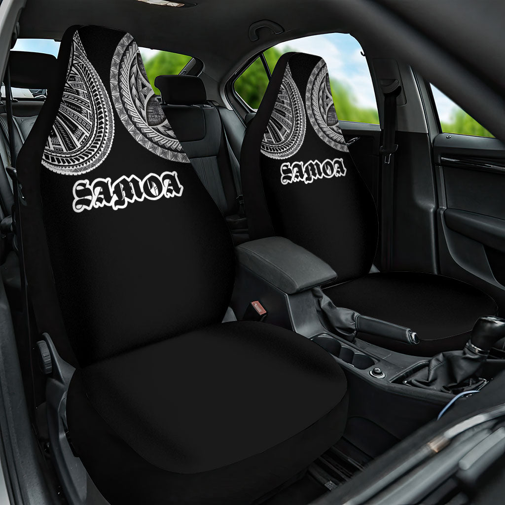 Samoa Traditional Tattoo Car Seat Cover Tribal Tatau Pattern