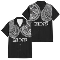 Samoa Traditional Tattoo Family Matching Tank Maxi Dress and Hawaiian Shirt Tribal Tatau Pattern