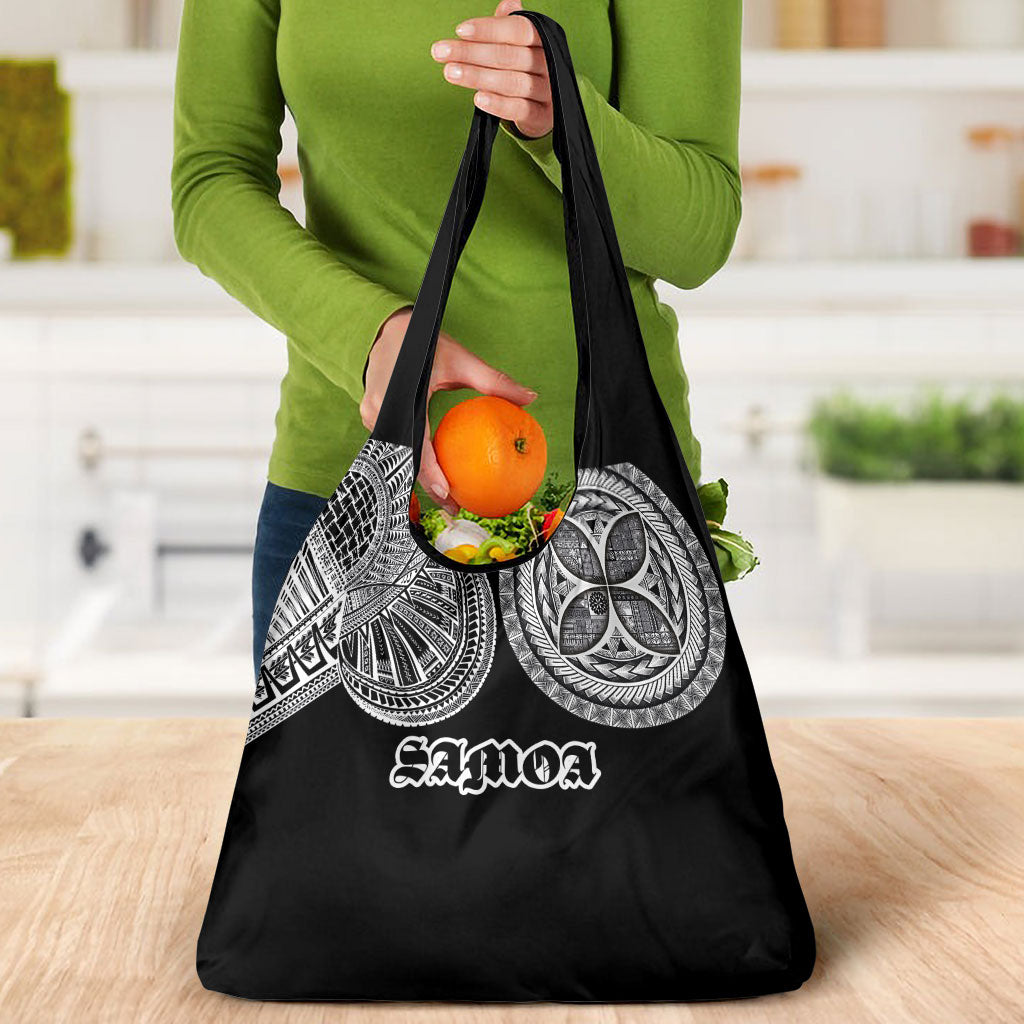 Samoa Traditional Tattoo Grocery Bag Tribal Tatau Pattern