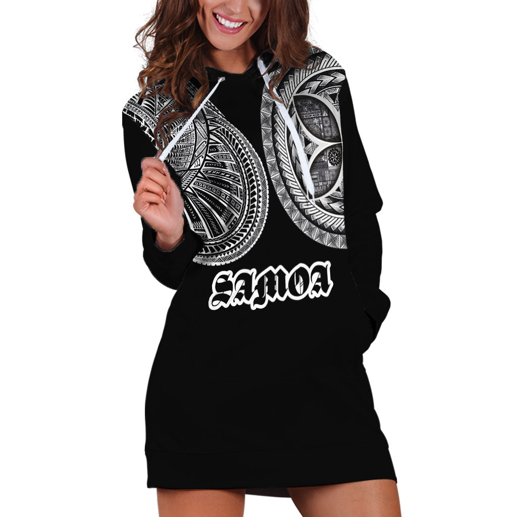 Samoa Traditional Tattoo Hoodie Dress Tribal Tatau Pattern