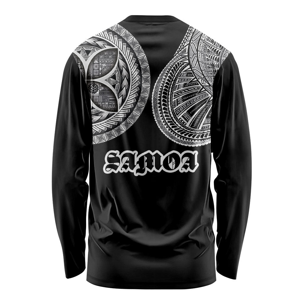 Samoa Traditional Tattoo Long Sleeve Shirt Tribal Tatau Pattern