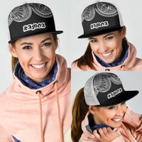 Samoa Traditional Tattoo Mesh Trucker Cap Tribal Tatau Pattern