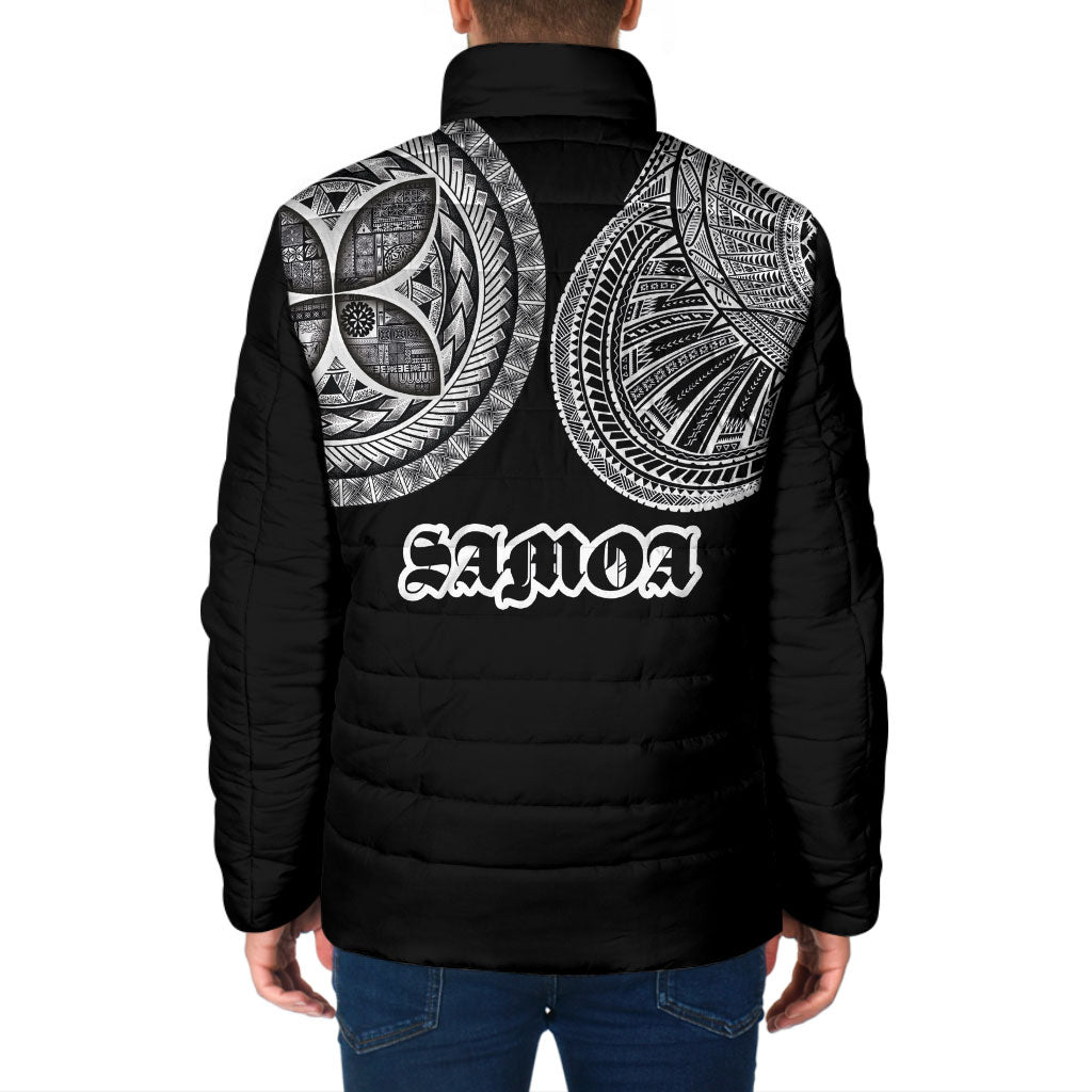 Samoa Traditional Tattoo Padded Jacket Tribal Tatau Pattern