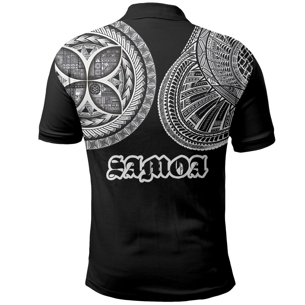 Samoa Traditional Tattoo Polo Shirt Tribal Tatau Pattern
