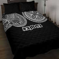 Samoa Traditional Tattoo Quilt Bed Set Tribal Tatau Pattern