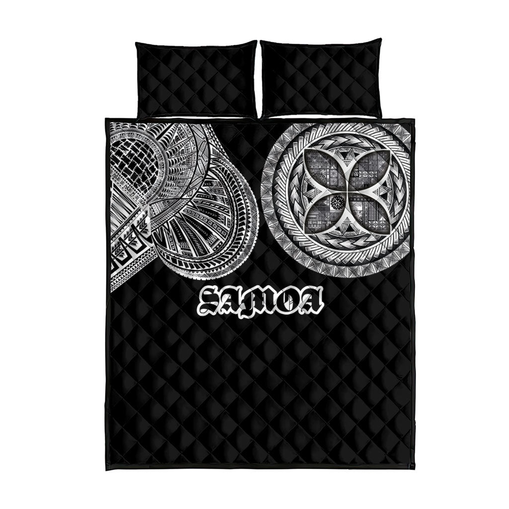 Samoa Traditional Tattoo Quilt Bed Set Tribal Tatau Pattern